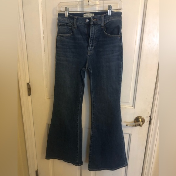 Abercrombie & Fitch Jeans The Flare Ultra High Rise Medium Blue - Picture 4 of 12